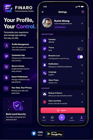 Finaro - Expense Tracker Screenshot 0