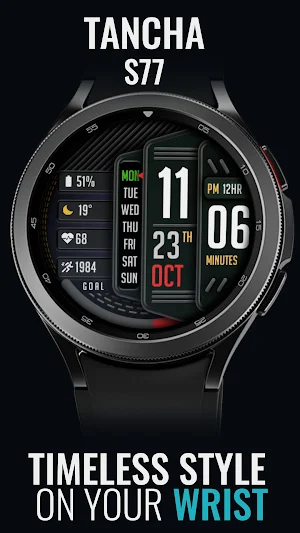 Tancha S77 Digital Watch Face Screenshot 0