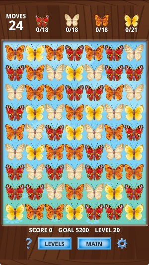 Butterfly Playtime Match 3 Screenshot 2
