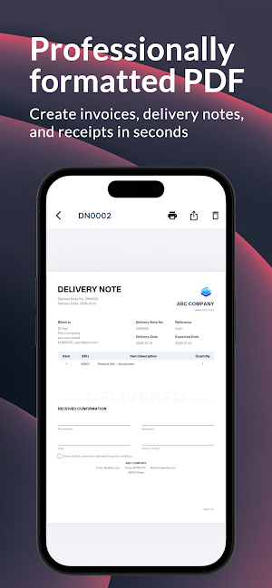 InvoiceEasy -Invoice & Receipt Screenshot 3