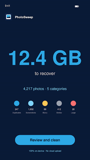 PhotoSweep: Duplicate Cleaner Screenshot 0