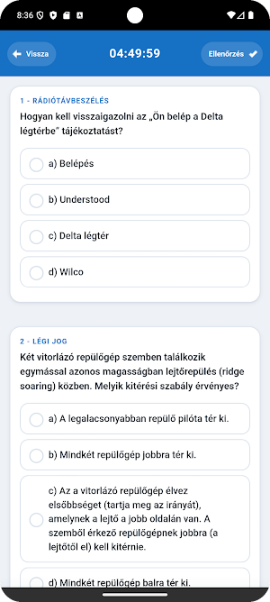 SPL Vitorlázó Elméleti Vizsga Screenshot 2