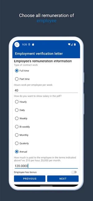 Employment Verification Letter Screenshot 2