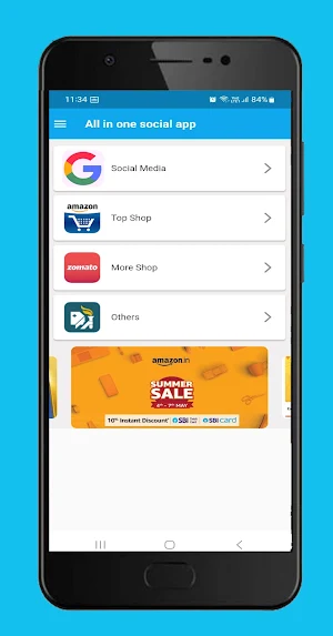 All in One Social Media App Screenshot 1