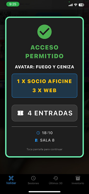 Validador ReservaEntradas.com Screenshot 0