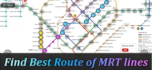 Singapore MRT Map Route (Pro) Screenshot 1