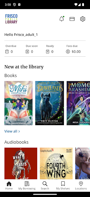 Frisco Library Screenshot 0