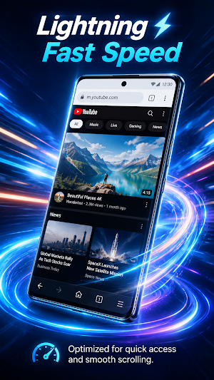 Orbit Browser: Fast & Private Screenshot 1