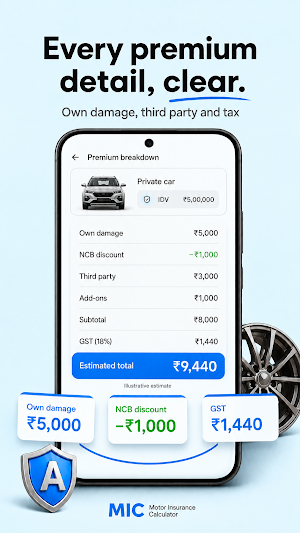 Motor Insurance Calculator Screenshot 2