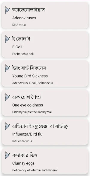 কবুতর রোগ ও চিকিৎসা (Pigeon disease and treatment) Screenshot 1