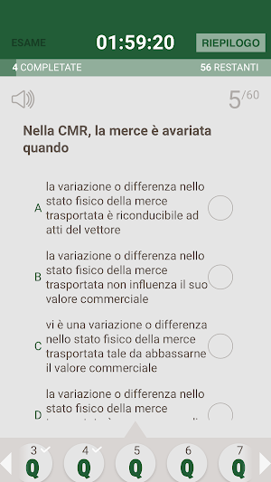 Quiz Gestore Trasporto Cose Screenshot 1