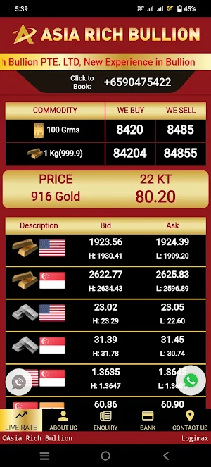 Asia Rich Bullion Screenshot 0