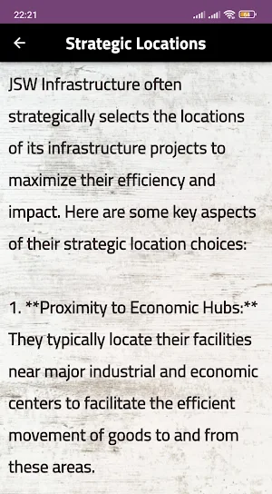 jsw infrastructure Screenshot 2