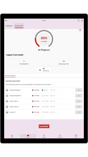 Lenovo Training Portal Screenshot 3