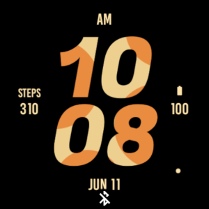 Giraffe Bold Watch Face Screenshot 3