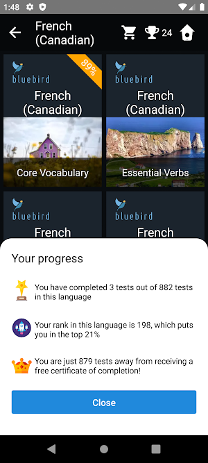 Canadian French Language Tests Screenshot 2
