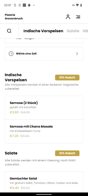 Pizzeria Gravenbruch Screenshot 2