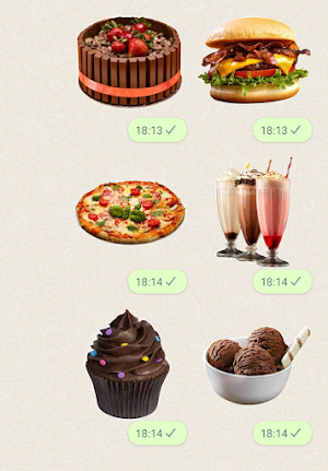 Yummy Food Stickers Screenshot 3