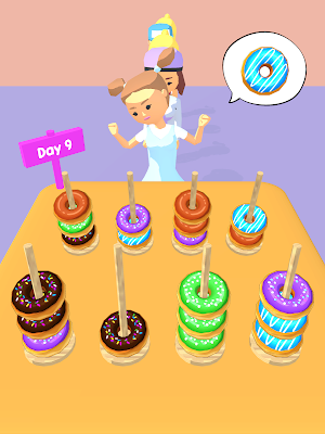 Donuts Sort Puzzle Screenshot 1