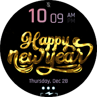 BFF39- Animation New Year Gold