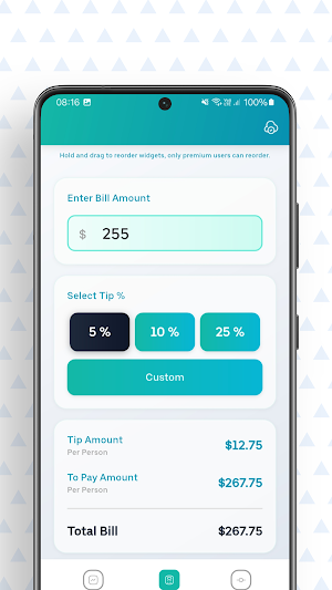 TipFlex -  Pro tip calculator Screenshot 3