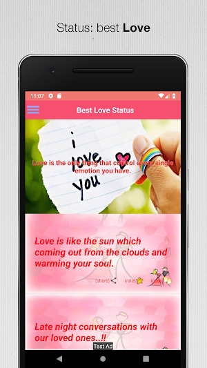 Status and Sweet Words Screenshot 1