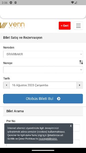 Venn Seyahat Screenshot 0
