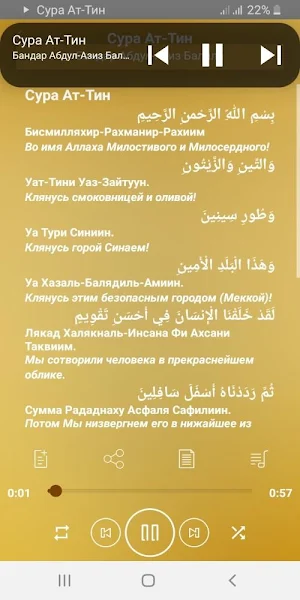 Сура Ат-Тин аудио Screenshot 2