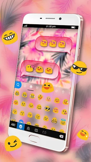 Vintage Flowers Keyboard Theme Screenshot 2
