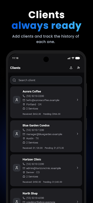 Service Tracker Screenshot 3