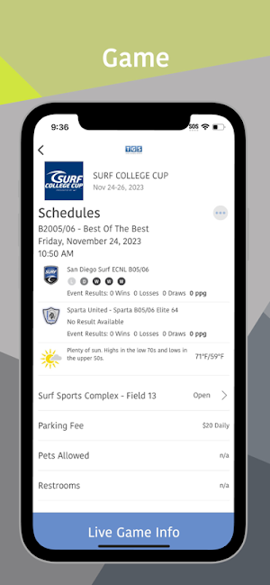 Surf Tournaments Screenshot 3