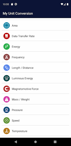 My Unit Conversion Screenshot 3