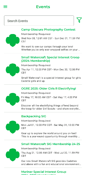 GSSJC Volunteer Hub Screenshot 2