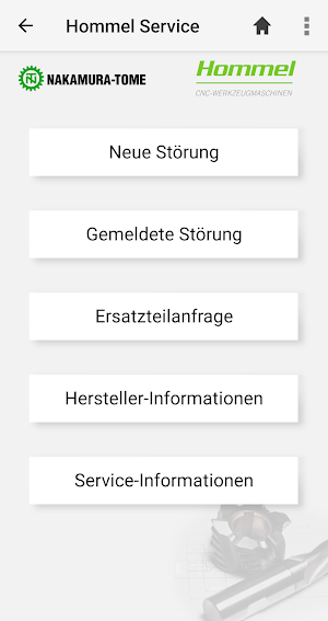 Hommel Service Screenshot 1