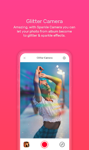 Glitter Camera-Photo Glitter Sparkle Light effect Screenshot 0