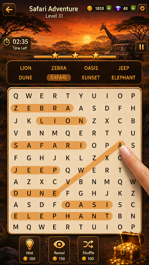 Word Search Puzzle : WordGlow Screenshot 2