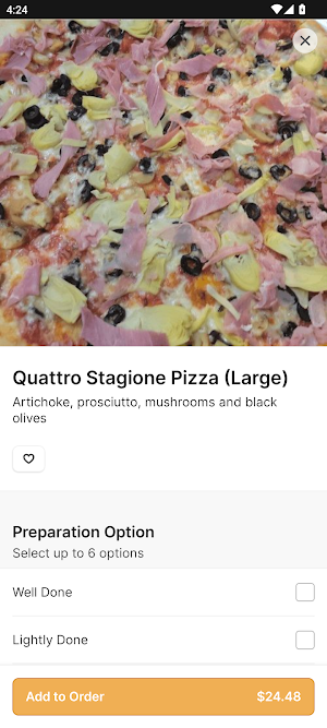 La Strada Pizza and Pasta Screenshot 2