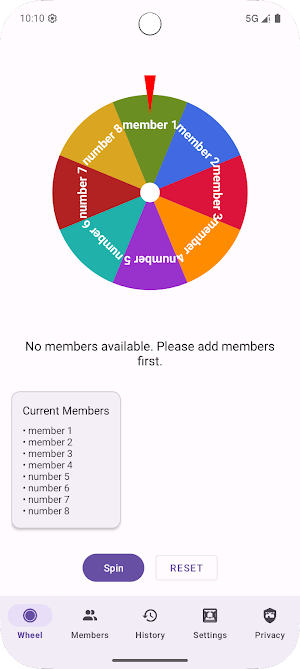 TaskRouletteWheel Screenshot 0