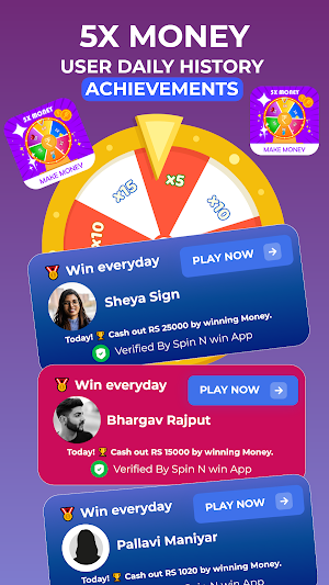 5x Money : Spin To Win Screenshot 1