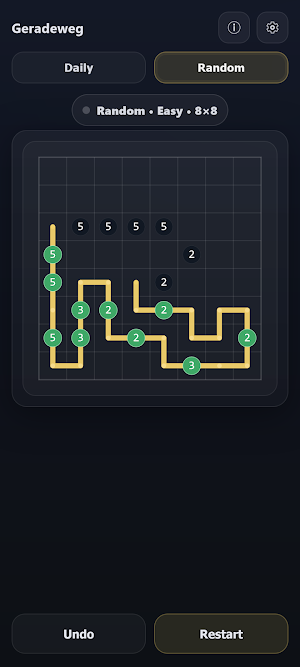 Geradeweg - Line Puzzle Screenshot 0