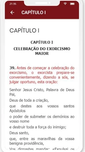 Ritual Romano dos Exorcismos Screenshot 3