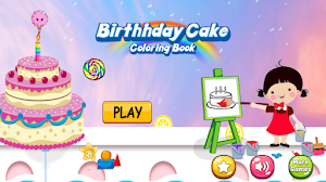 birthday cake coloring book Screenshot 3