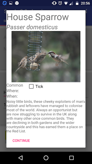 UK Bird Sighting Recording and Screenshot 3