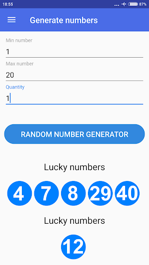 Random Number Generator Screenshot 3
