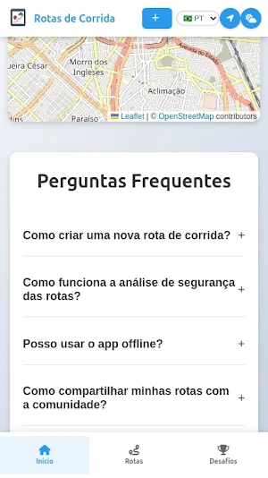 Rotas de Corrida Screenshot 1