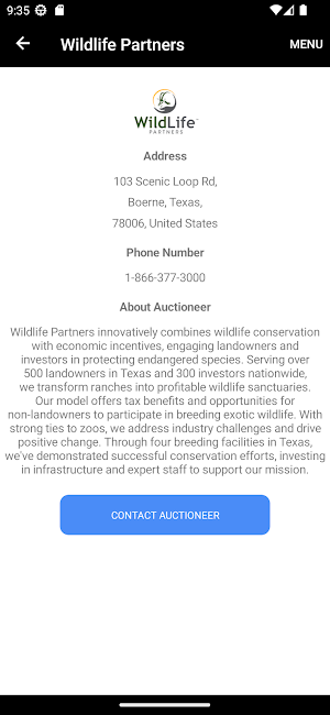 WLP Spring and Fall Auctions Screenshot 3