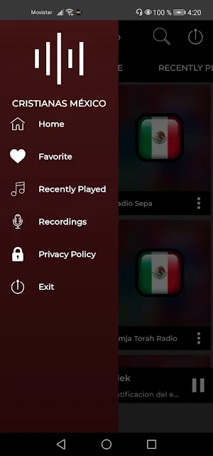 Radios Cristianas de Mexico Emisoras Mexicanas Screenshot 0