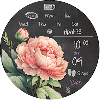 BFF125 - Blackboard Art Flower