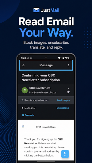 JustMail – Private Email Screenshot 1