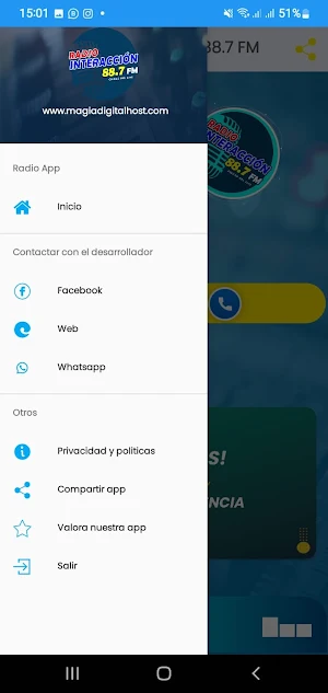 Radio Interacción 88.7 FM Screenshot 2